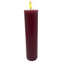 Lumânare LED Shiny - mov, Konventionell, plastic/materiale naturale (5/20cm) - Modern Living