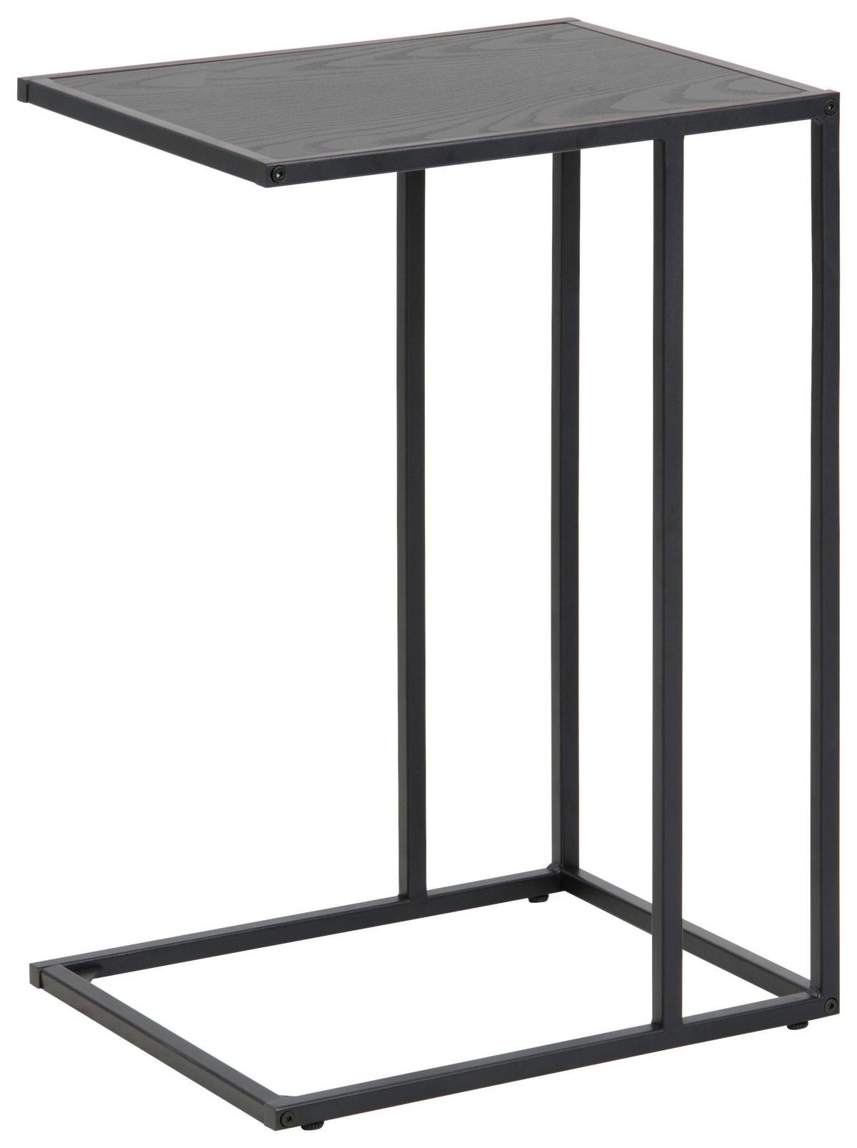 Stolić Seaford - crna, Trend, drvni materijal/metal (43/35/63cm) - Modern Living