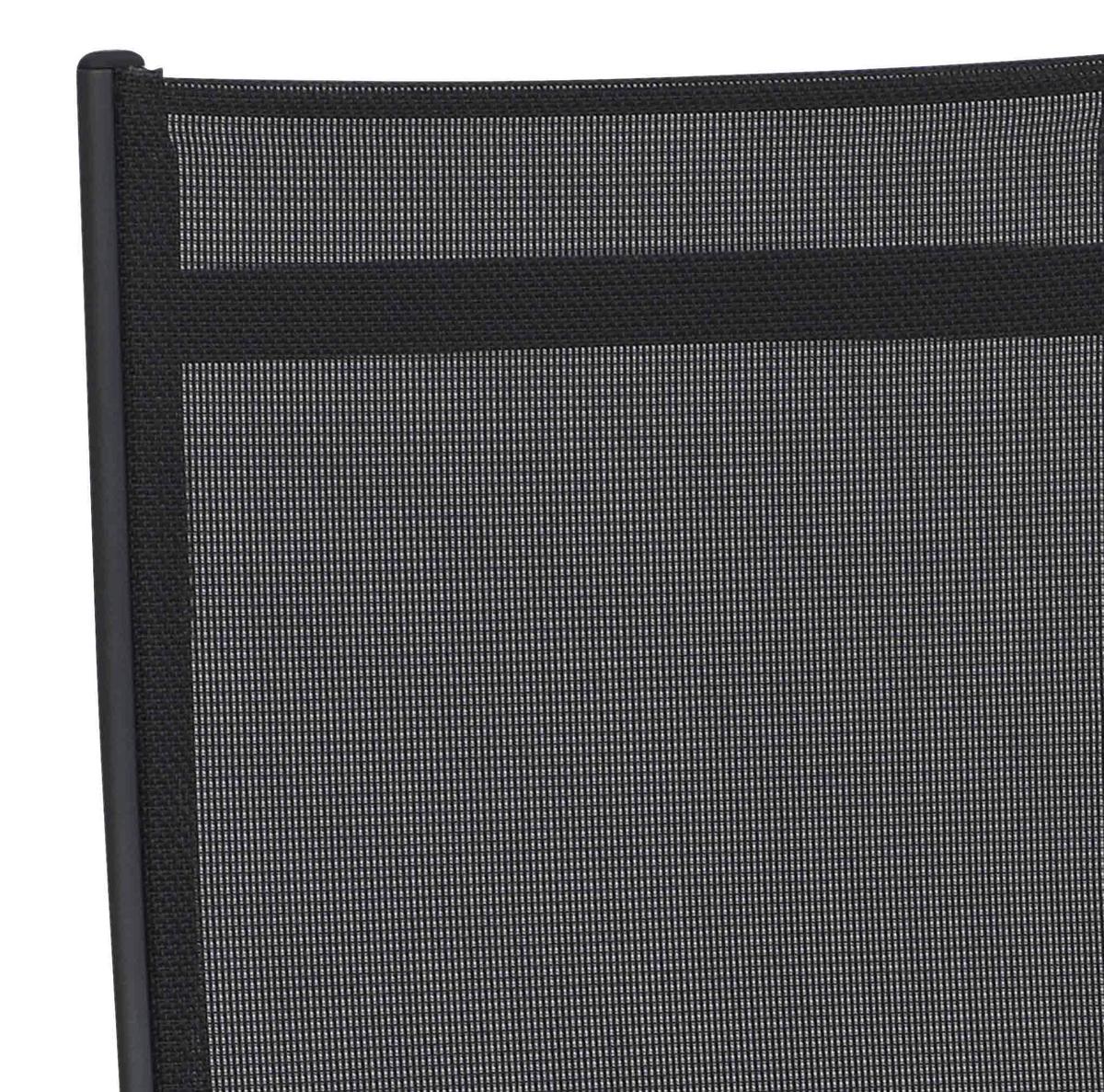 Garten-Relaxsessel TESORO Tesoro B: 61cm - Anthrazit/Schwarz, KONVENTIONELL, Kunststoff/Textil (61/111/72cm) - Siena Garden