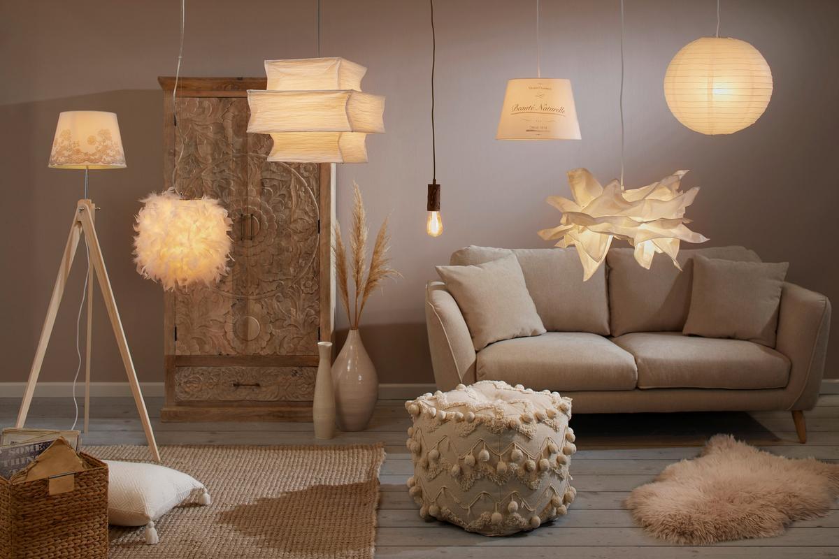 Függeszték Anita - fehér, műanyag (150cm) - Based