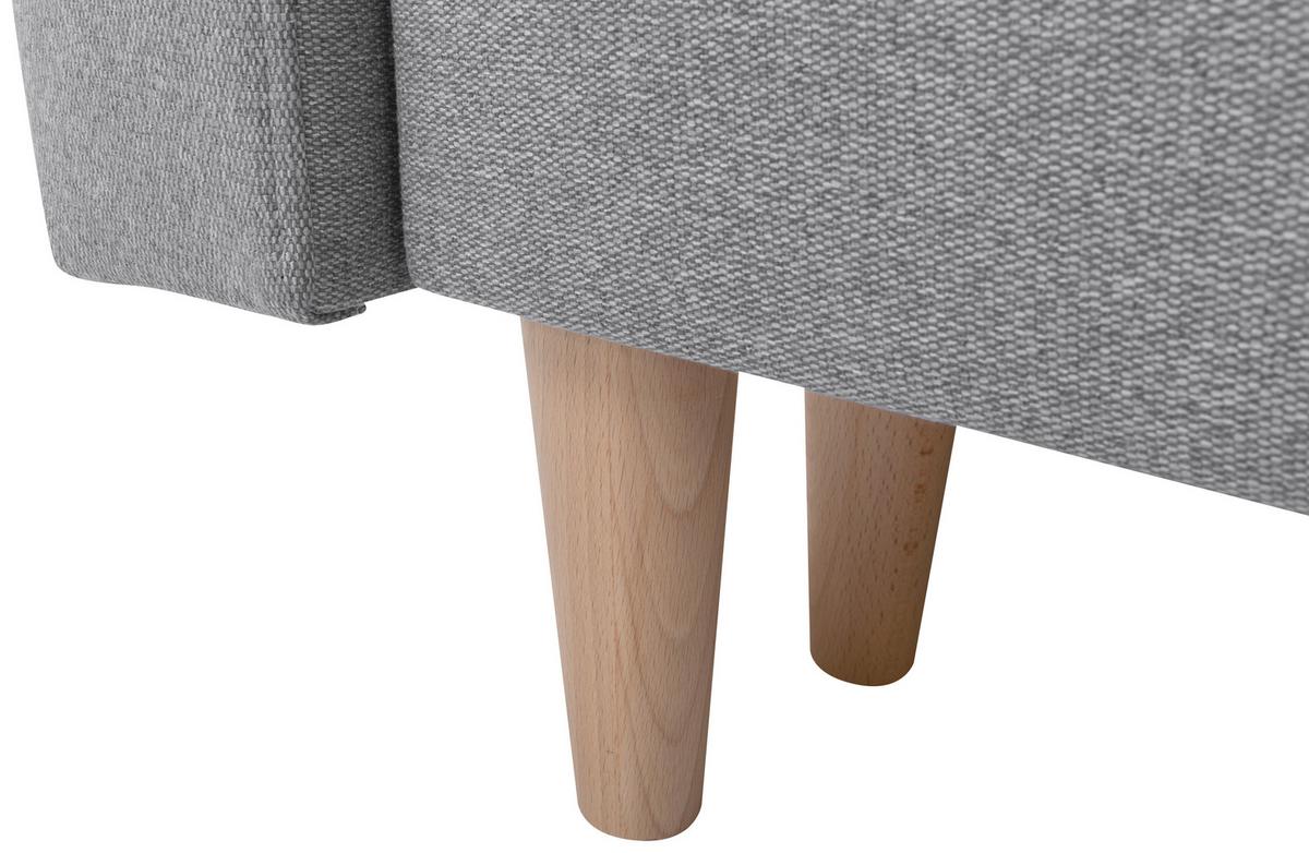 Coltar NORET - gri închis, Konventionell, textil (242/242cm) - Modern Living