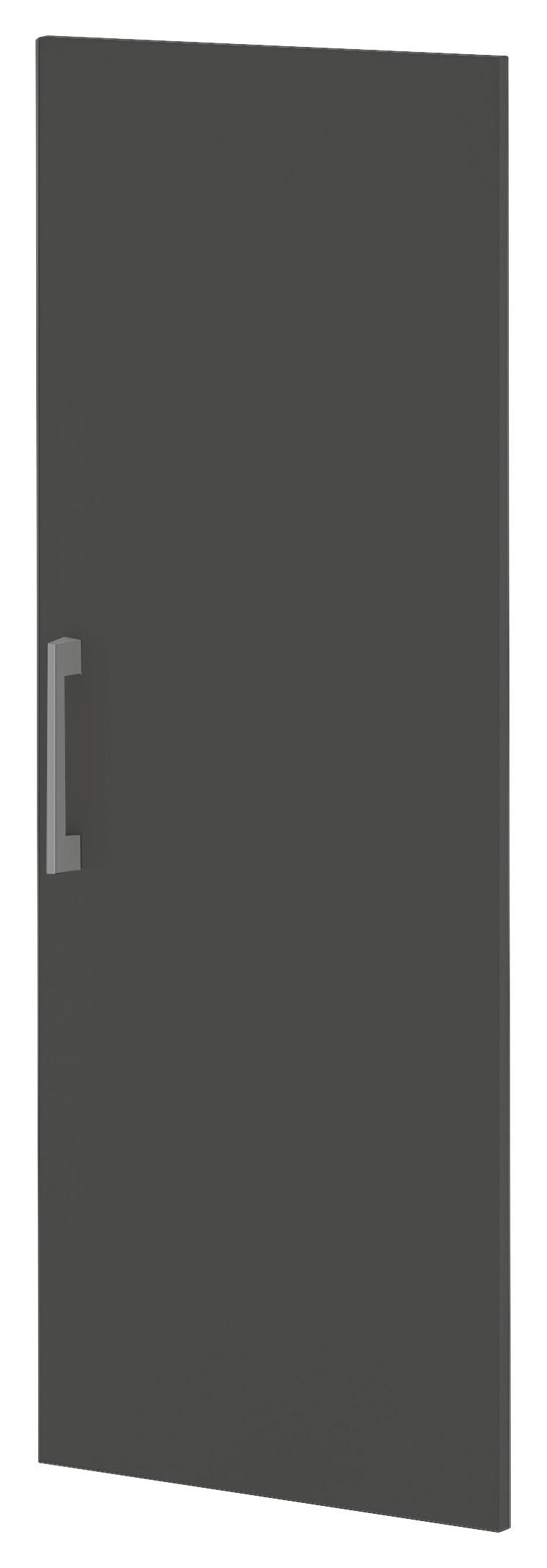 Tür Big Profi Office Anthrazit - Anthrazit/Alufarben, Modern, Holzwerkstoff/Metall (38/104/2cm) - Mömax