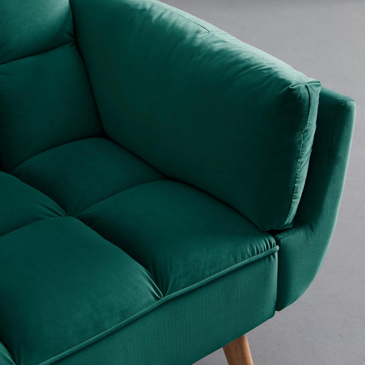 Kanapéágy Cora - zöld, Modern, textil/fa (214/92/81cm) - Bessagi Home