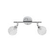 Strahler Mia, max. 2x33 Watt - Chromfarben, MODERN, Glas/Metall (25/17cm) - MÖMAX modern living