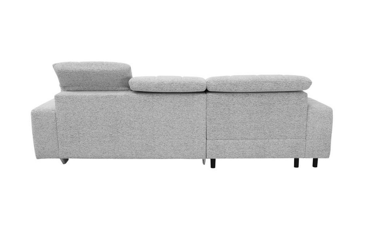 Kutna Garnitura Santorini - siva/crna, Moderno, tekstil (193/291cm) - Premium Living