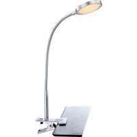 LED-Klemmleuchte Pegasu max. 6 Watt - Chromfarben/Opal, Basics, Kunststoff (30/30/47cm) - Globo
