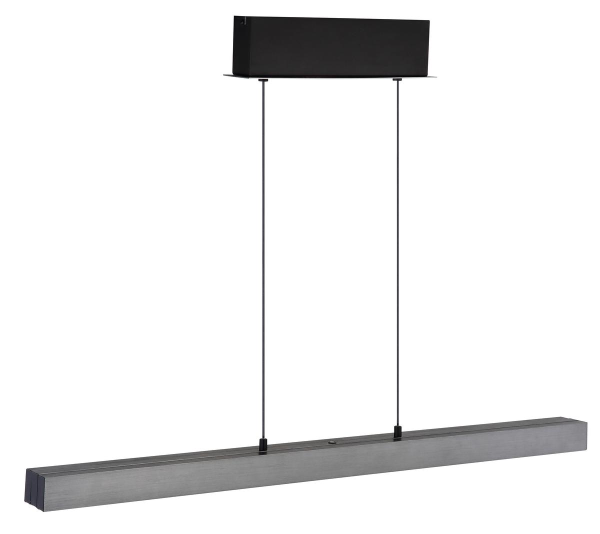 Led Viseća Svjetiljka Tamno Siva Boja - tamno siva/opalna, Design, metal/plastika (95-150/7,5/80-150cm) - Globo