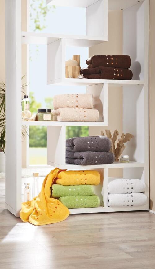 RĘCZNIK PRYSZNICOWY QUATTRO - beżowy, Basics, tkanina (70/140cm) - Esposa