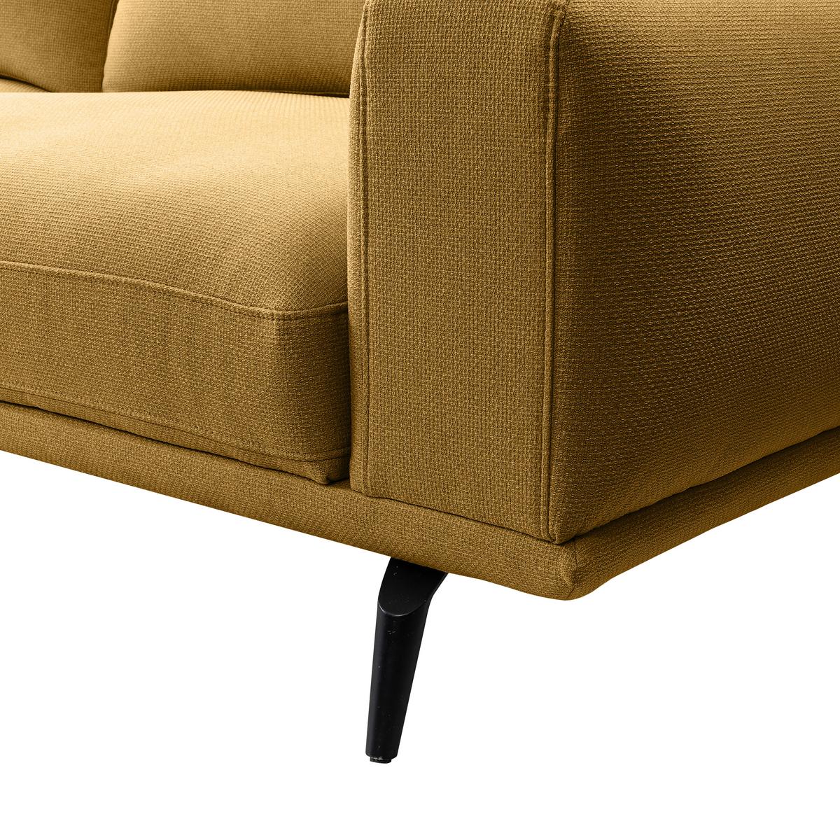 Canapea cu 2 locuri SELENE - galben, Modern, textil (202/89/115cm) - MID.YOU