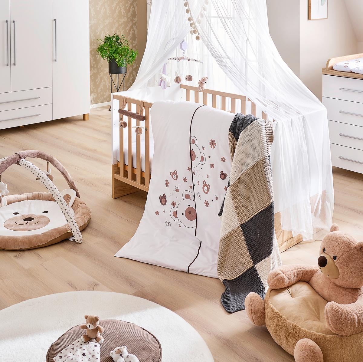 FOTEL DLA DZIECI HONEY - beżowy, Basics, tkanina (53/55/45cm) - Patinio