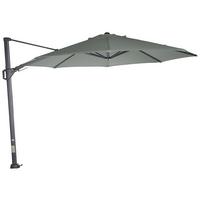Ampelschirm Sunset N+ Ø 350 H: 252 cm Anthrazit/Olivgrün - Anthrazit/Olivgrün, KONVENTIONELL, Textil/Metall (350/350cm) - Siena Garden
