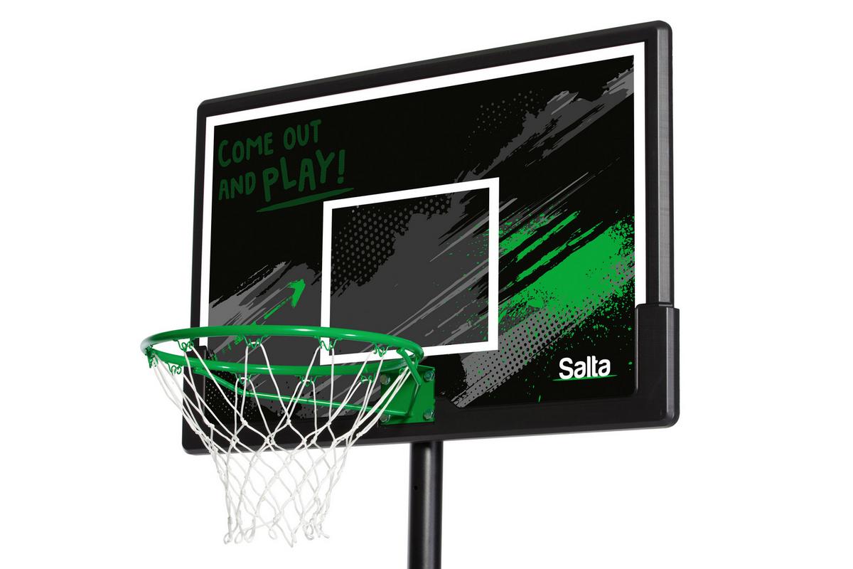 Basketballständer Salta Grün/Schwarz - Schwarz/Grün, KONVENTIONELL, Kunststoff/Metall (110/287-362/175cm) - Salta