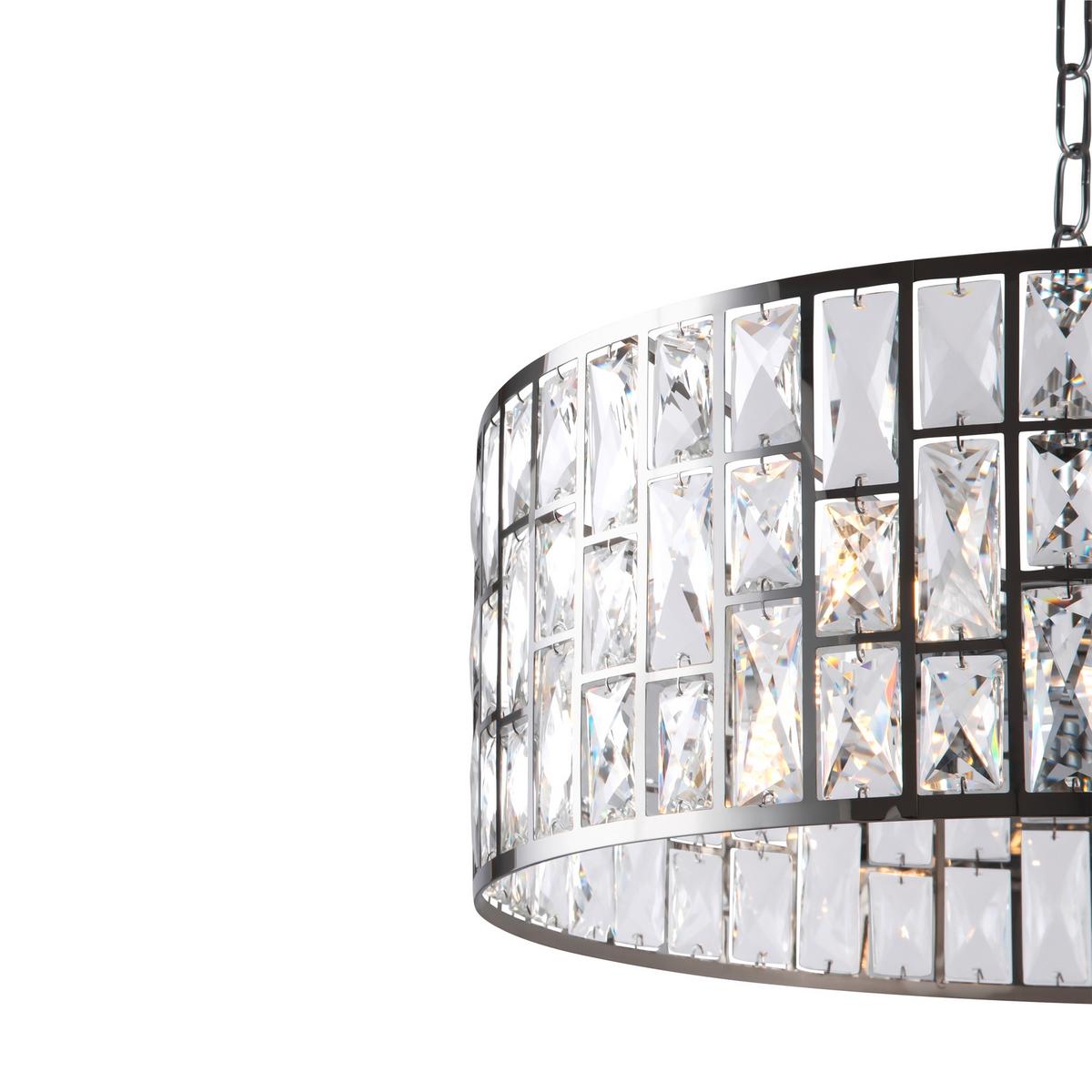 Kronleuchter Gelid Chromfarben max. 60 Watt - Chromfarben/Transparent, Trend, Glas/Metall (50/26.8cm) - MAYTONI