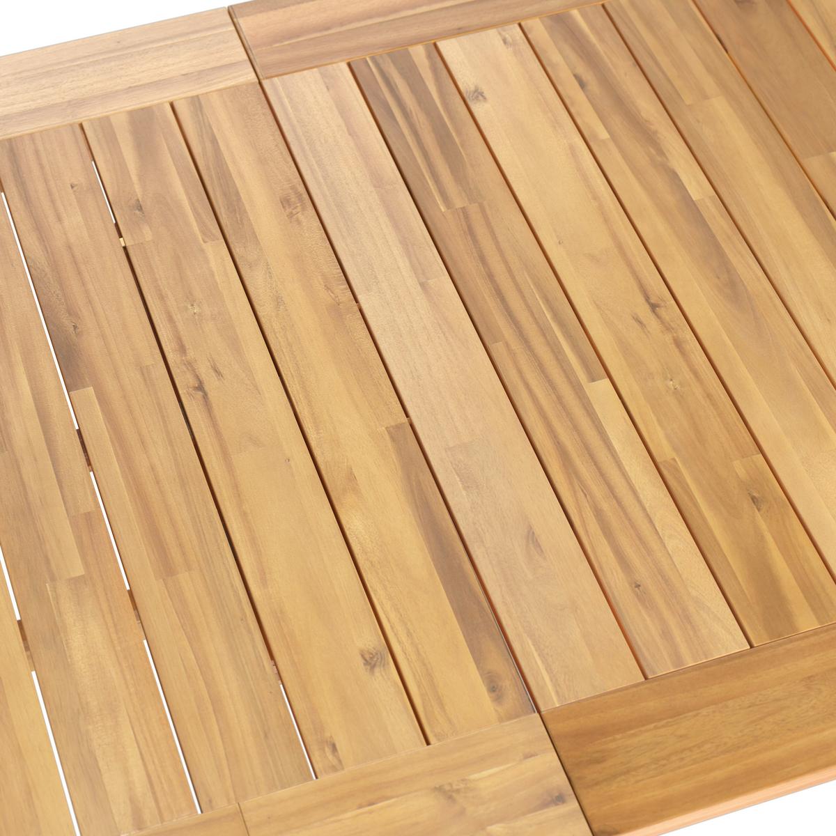 Vrtna Miza Nicola, Barva Tikovine, 160-200x90 - barva tikovine, Moderno, les (160-200/100/76cm) - Bessagi Garden