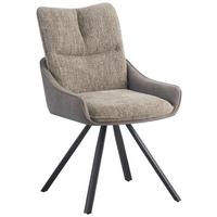 Scaun TESSA - negru/maro deschis, Modern, lemn/metal (55/92/63cm) - Premium Living