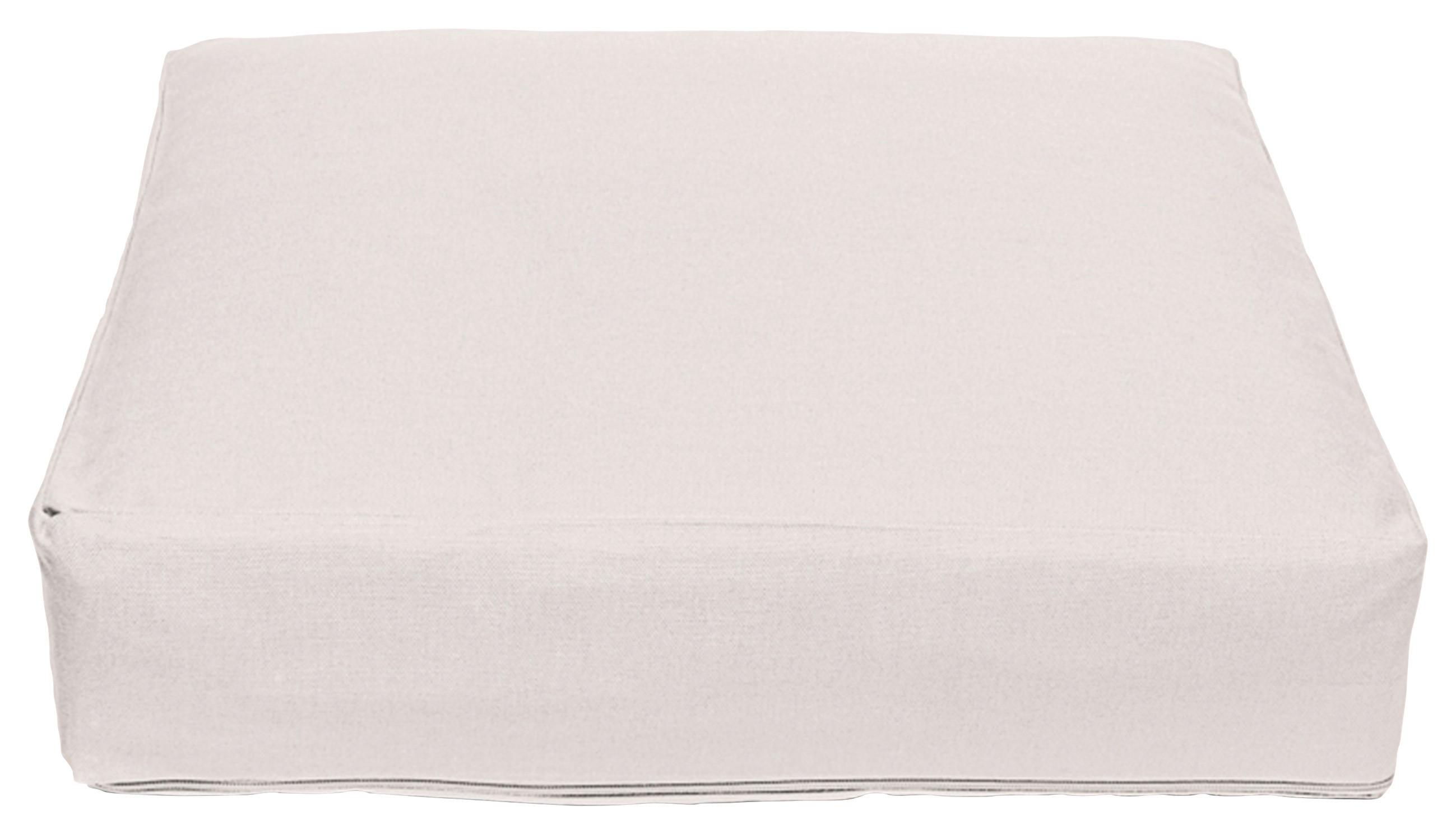 Boxkissen Lars in Weiß ca. 40x40cm - Weiß, KONVENTIONELL, Textil (40/40/8cm) - Mary's
