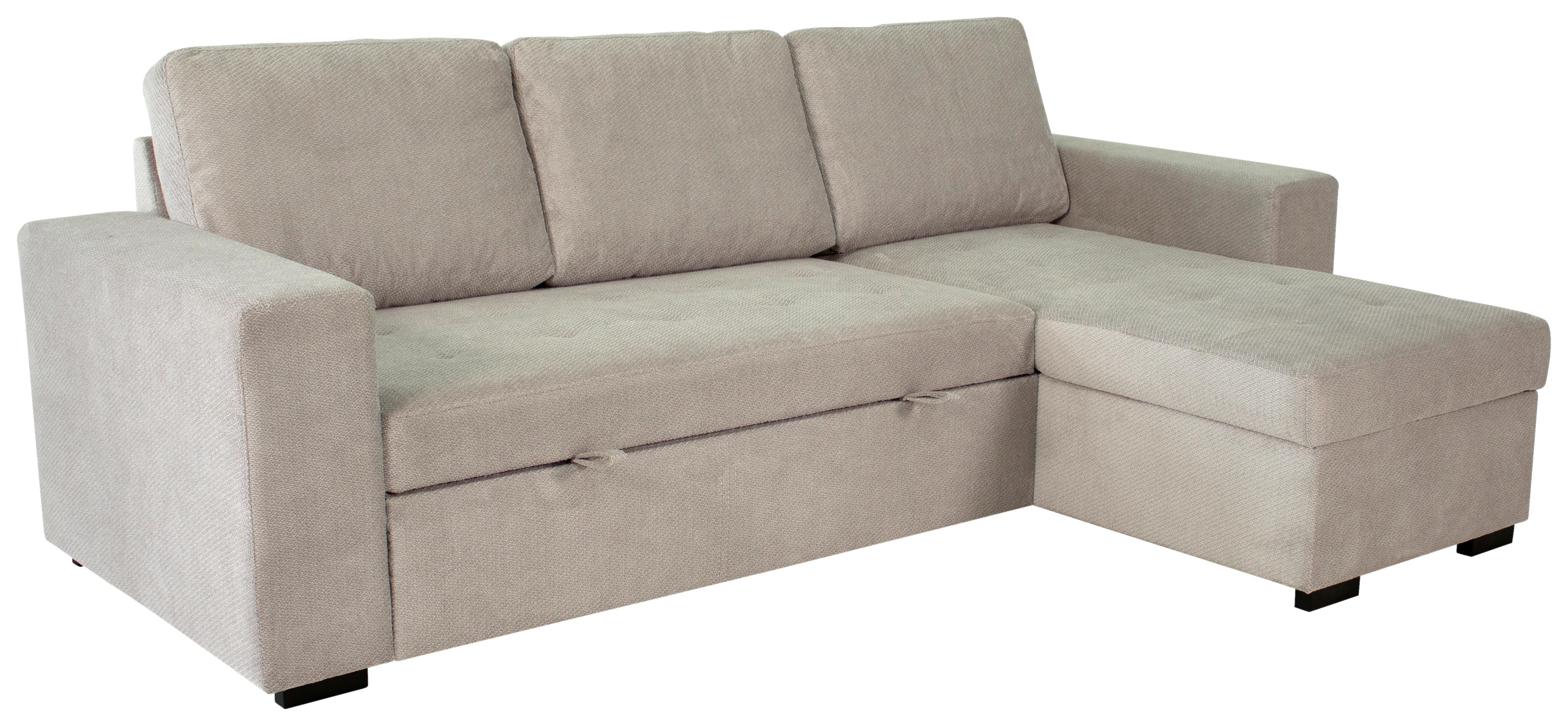 Kutna Garnitura Jan - sivo-bež, Trend, tekstil (247/155cm)