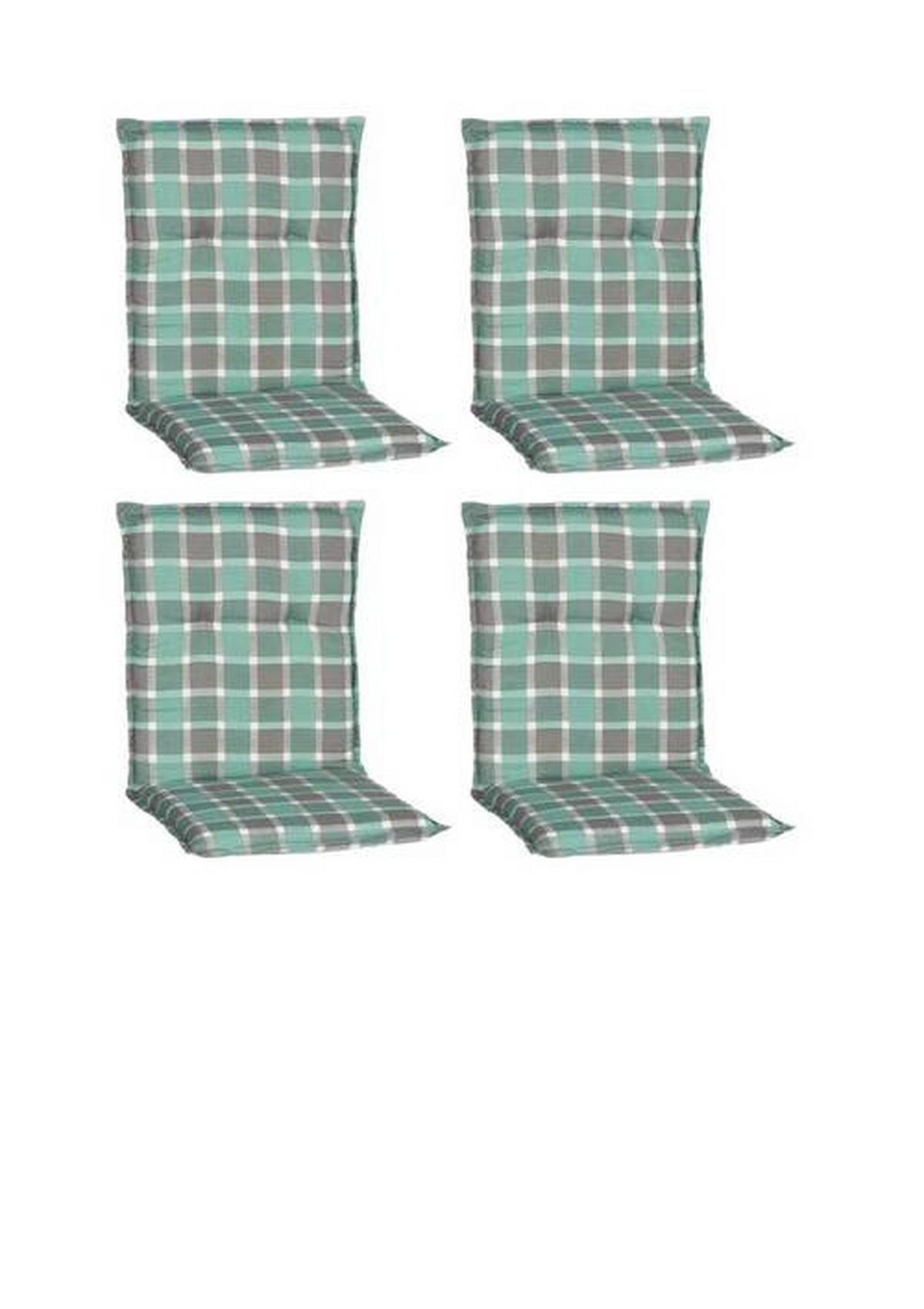 Sedežna Blazina Büsum, 4-Delni Set, Siva - turkizna/siva, Basics, tekstil (100/50/6cm)