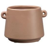 Kaspó Emma - világosbarna, Basics, kerámia (14,5/12,5/10,5cm) - Modern Living