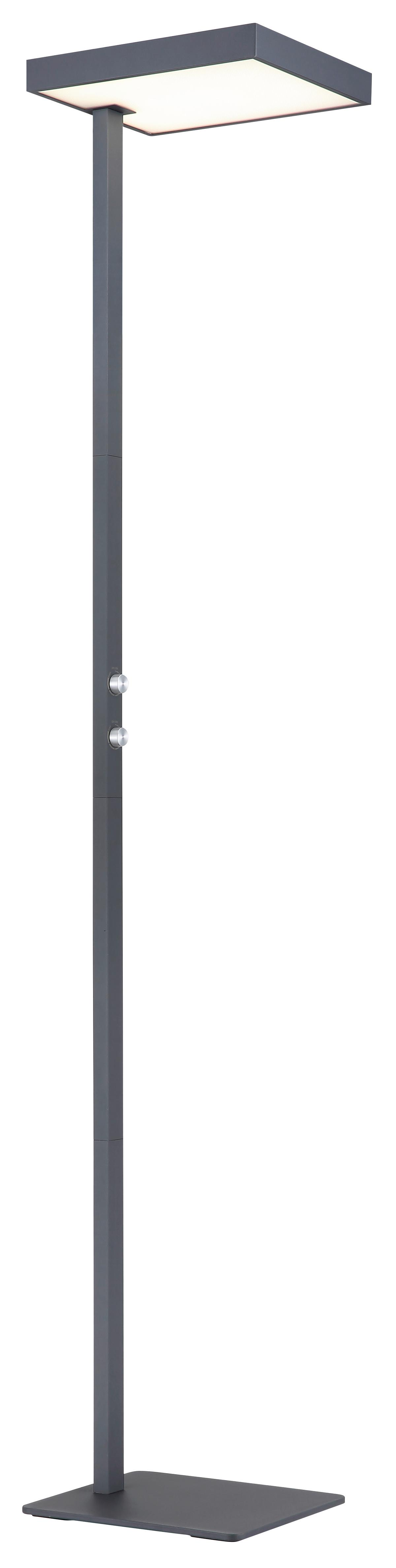 Led Podna Svjetiljka Barker - srebrne boje/prozirno, Design, metal/plastika (40/28/184,8cm) - Globo