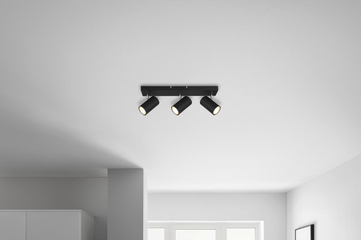 Spotlámpa Witmo - fekete, Modern, fém (41/6/12cm) - Best Price