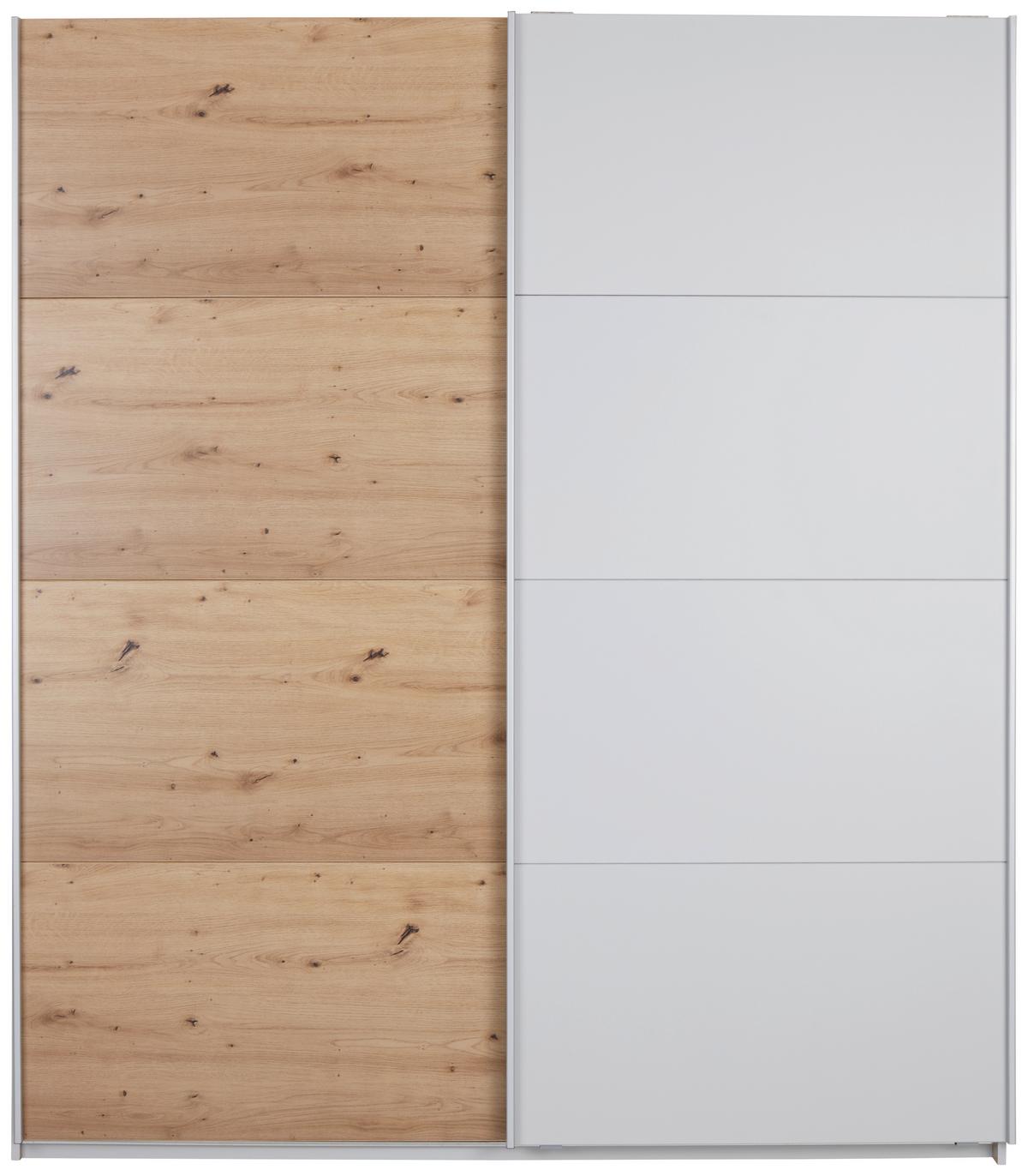 DULAP FELDKIRCH - culoare lemn stejar/gri, Modern, material pe bază de lemn (271/229/62cm)