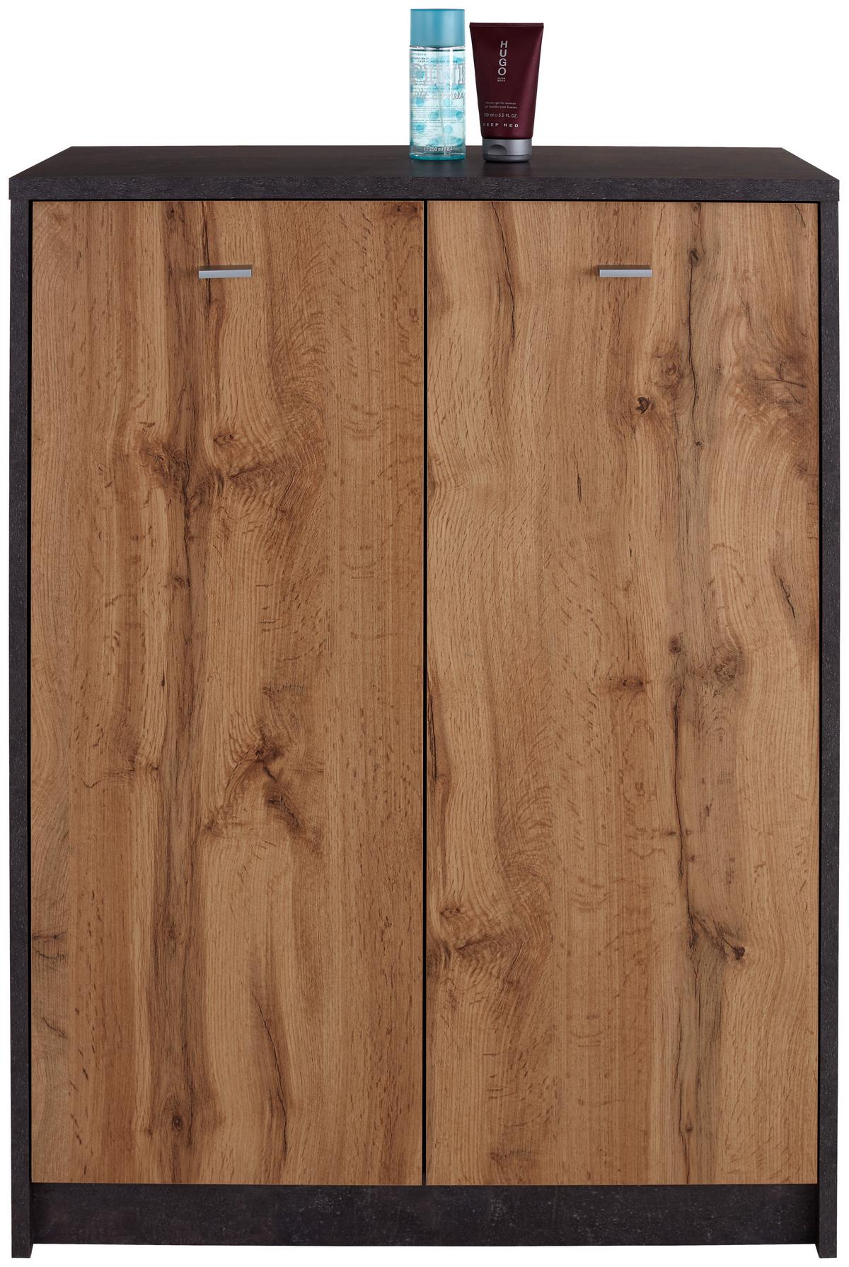 Comodă 4 You - culoare lemn stejar/gri, Modern, material pe bază de lemn (74/111.4/34,6cm) - Modern Living