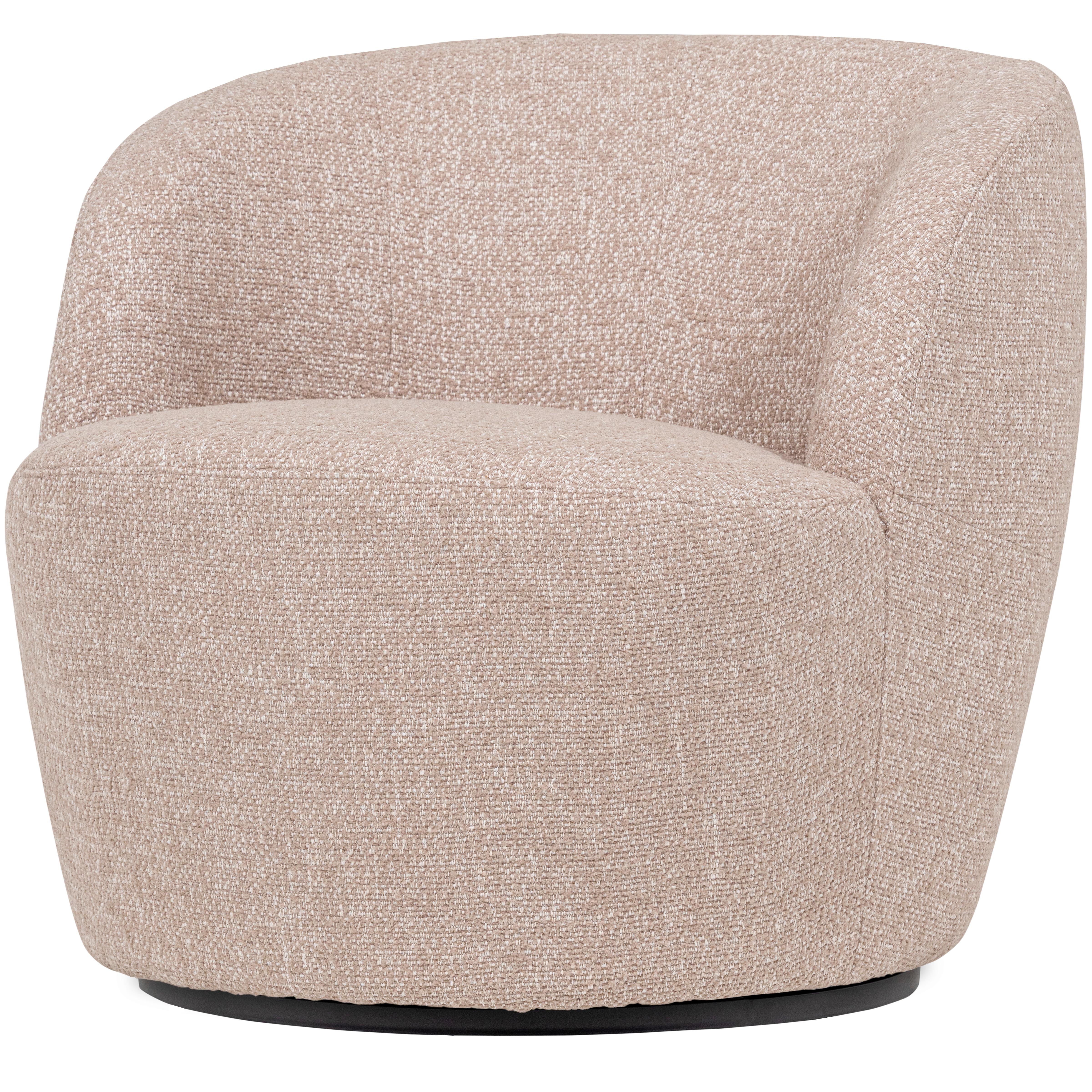 Cocktailsessel Serra Naturfarben - Schwarz/Naturfarben, Design, Kunststoff/Textil (70/68/77cm) - Livetastic