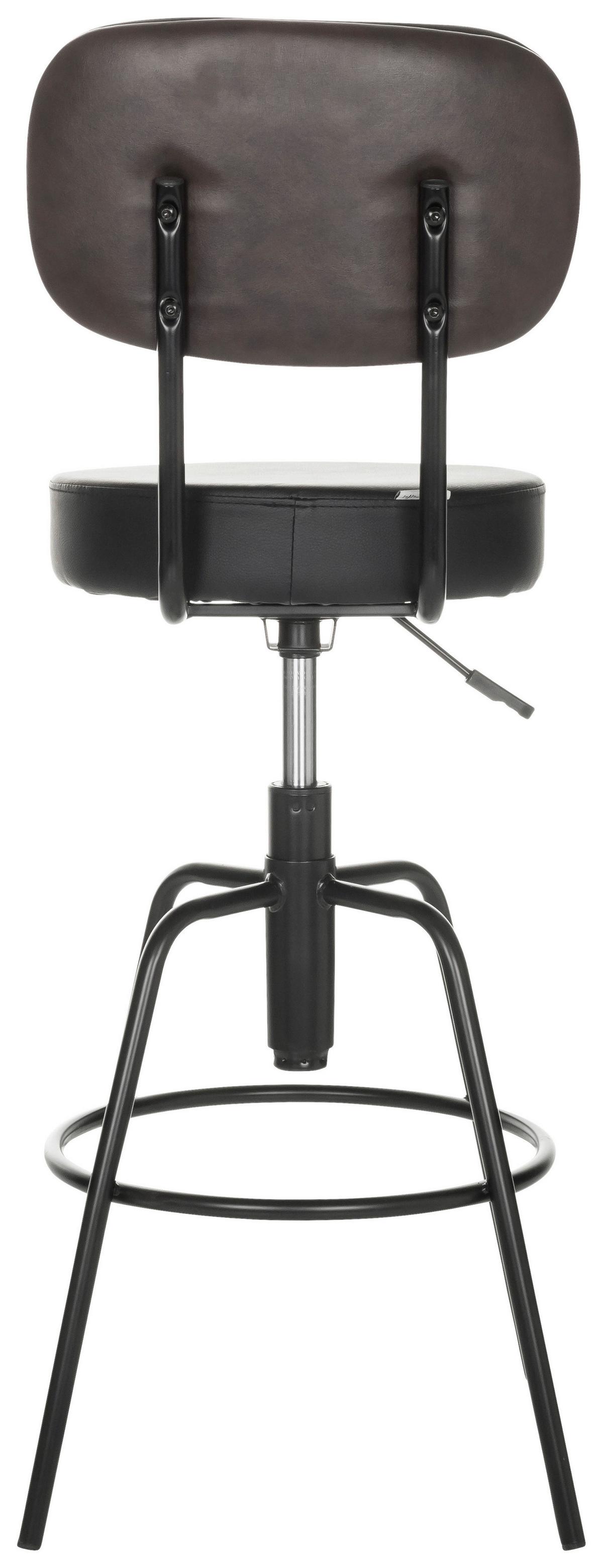 Barski Stol Disc High, Črna - črna, Basics, kovina/usnje (43/103-113/43cm) - MID.YOU
