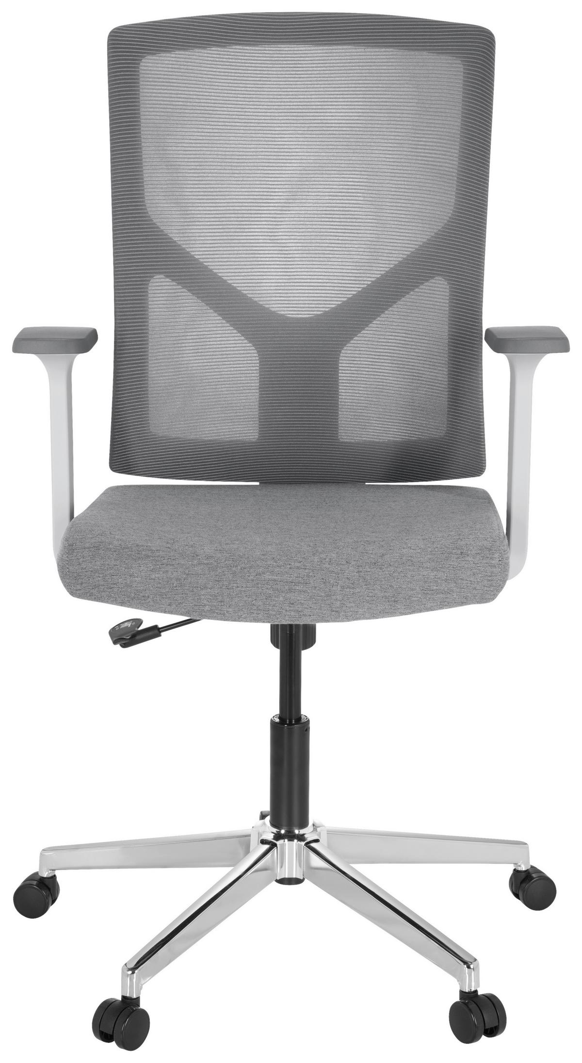 Pisarniški Stol Breton Base W, Siva - siva/bela, Moderno, kovina/umetna masa (68/107/68cm) - MID.YOU