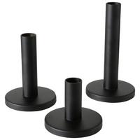 ZESTAW ŚWIECZNIKÓW MALKO I PAZ- - czarny, Basics, metal - Modern Living