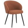 Stuhl Nala Orange - Terracotta/Schwarz, LIFESTYLE, Textil/Metall (57/76/60cm) - Mömax