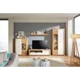 Wandboard in Weiß/Eichefarben - Eichefarben/Weiß, KONVENTIONELL, Holzwerkstoff (138/22/22cm) - MODERN LIVING