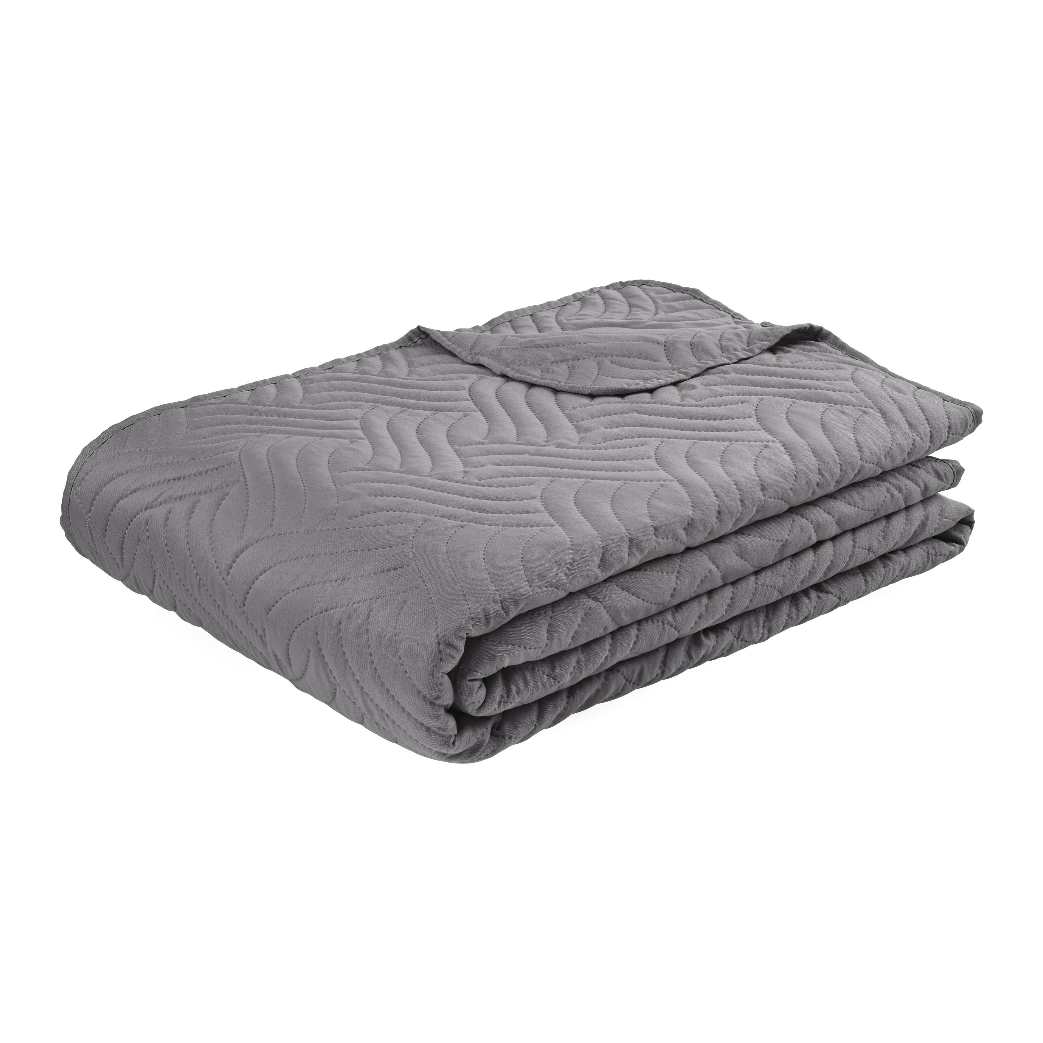 Ágytakaró Benno 160/200 - szürke, textil (160/220cm) - Mömax