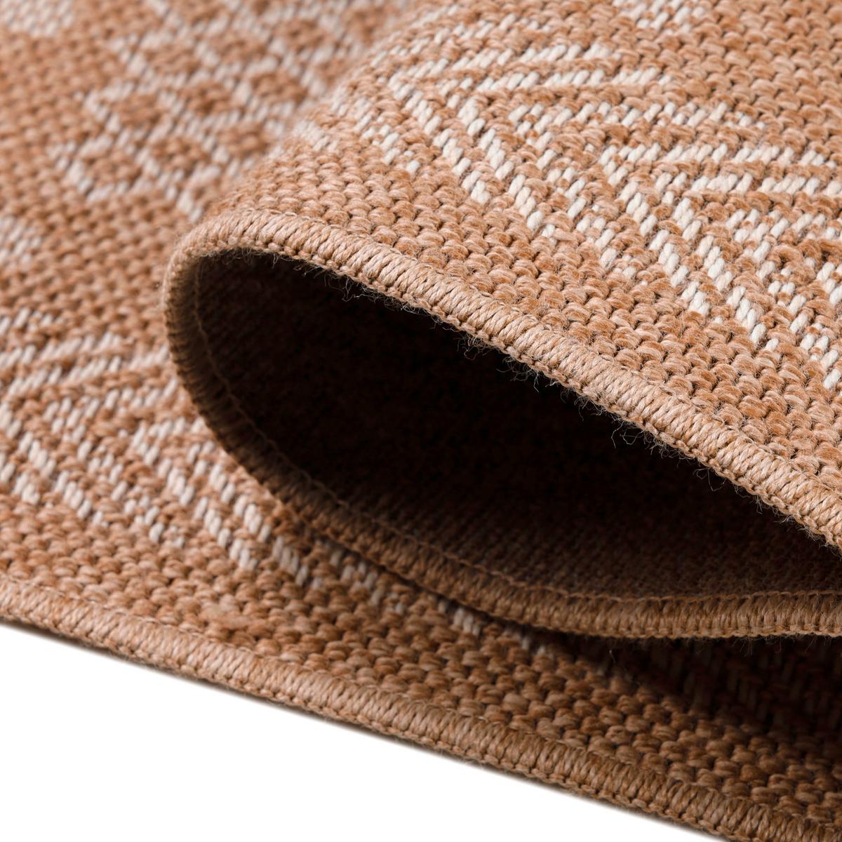 Outdoorteppich Dhaka Beige ca. 80x250cm - Beige, Basics, Textil (80/250cm) - Novel