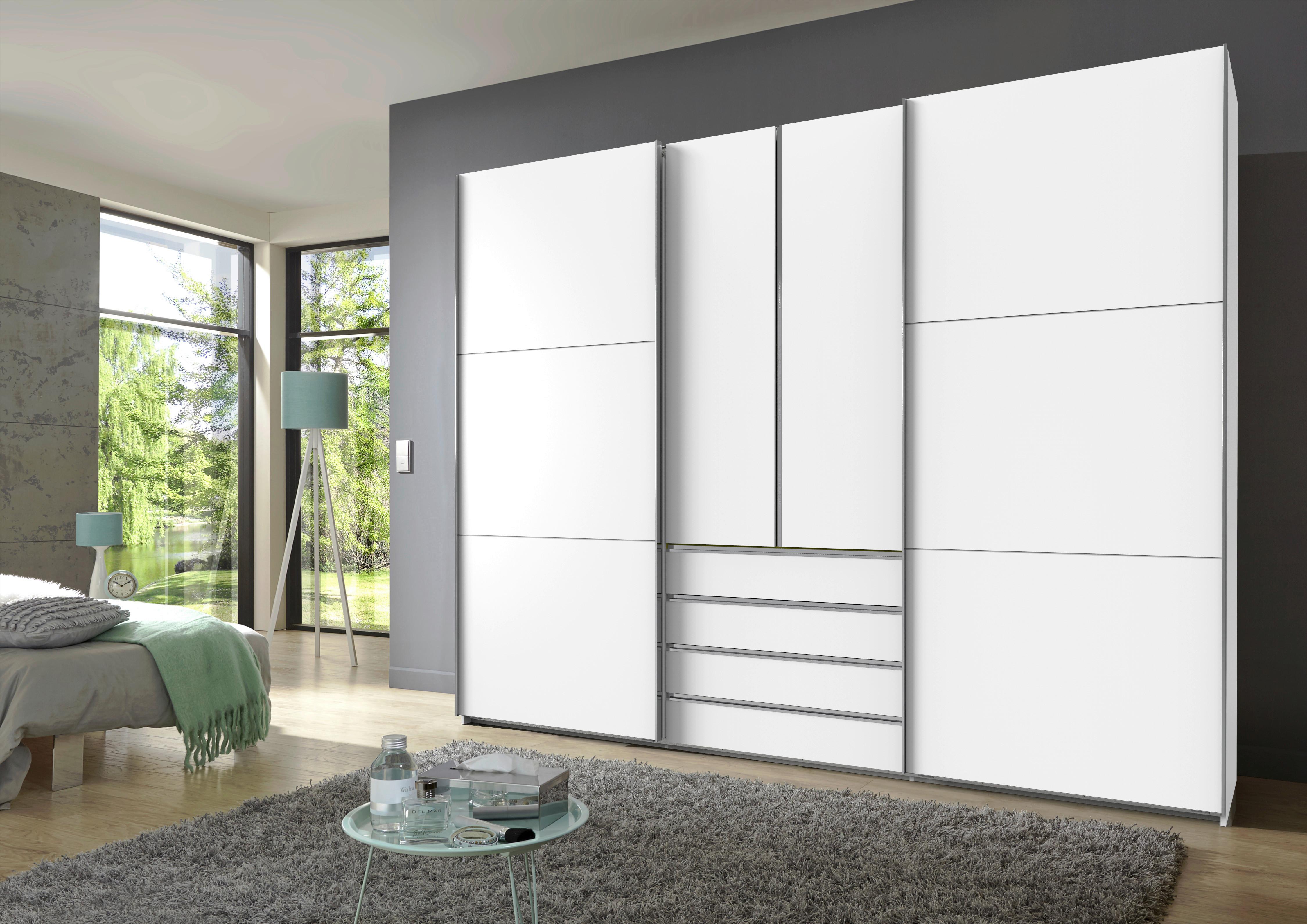 DULAP USI CULISANTE MAGIC - alb, Modern, material pe bază de lemn (300/236/65cm) - Premium Living