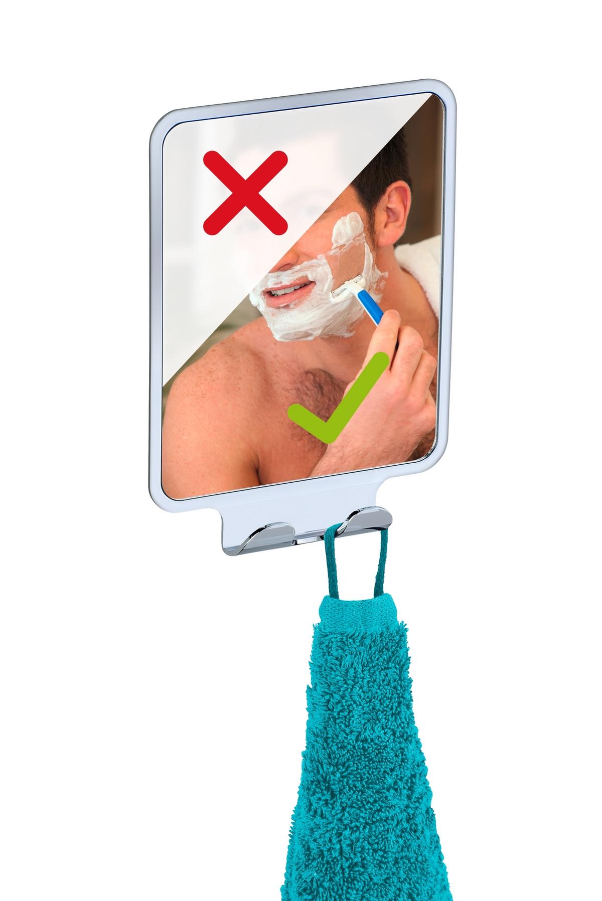 Oglindă Quadro - Modern, plastic (14/19,5/8cm) - Wenko