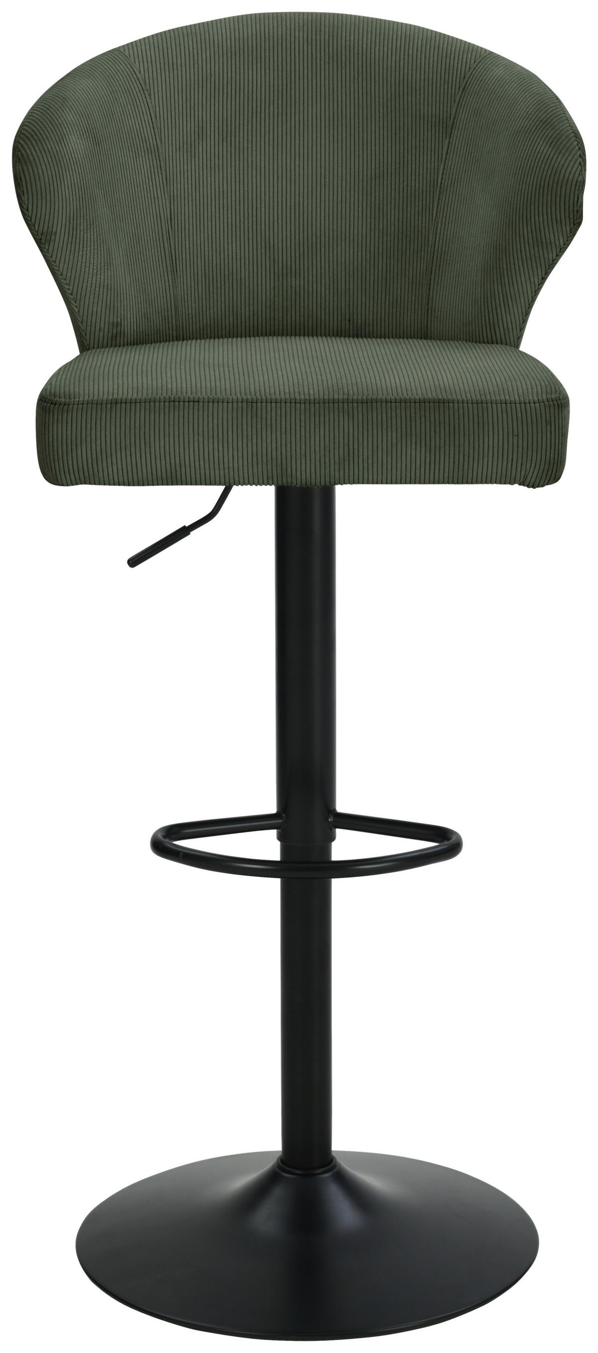 Taburet de bar JANA - bej/verde, Modern, lemn/metal (55/1160/58cm) - Based