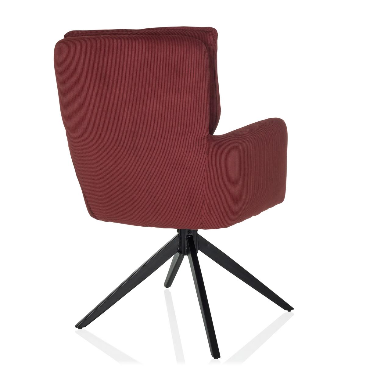 Naslanjač Tarugo, Rdeča - rdeča/črna, Moderno, kovina/tekstil (58/94/60cm) - MID.YOU