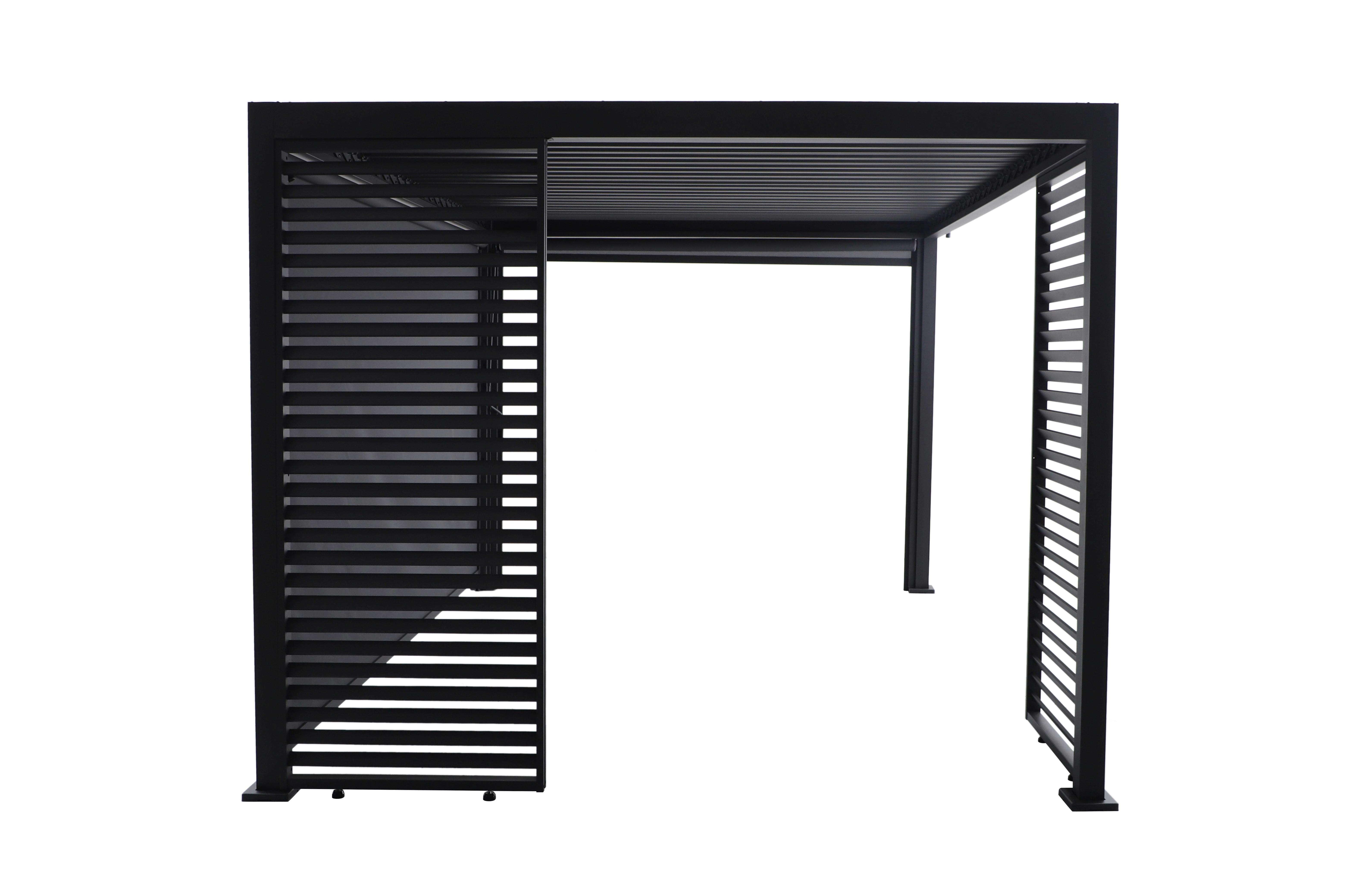 Stranski Del Za Pergolo Origin, Antracit, 85cm - antracit, Basics, kovina (85,2/225,8/5cm) - Gardenson