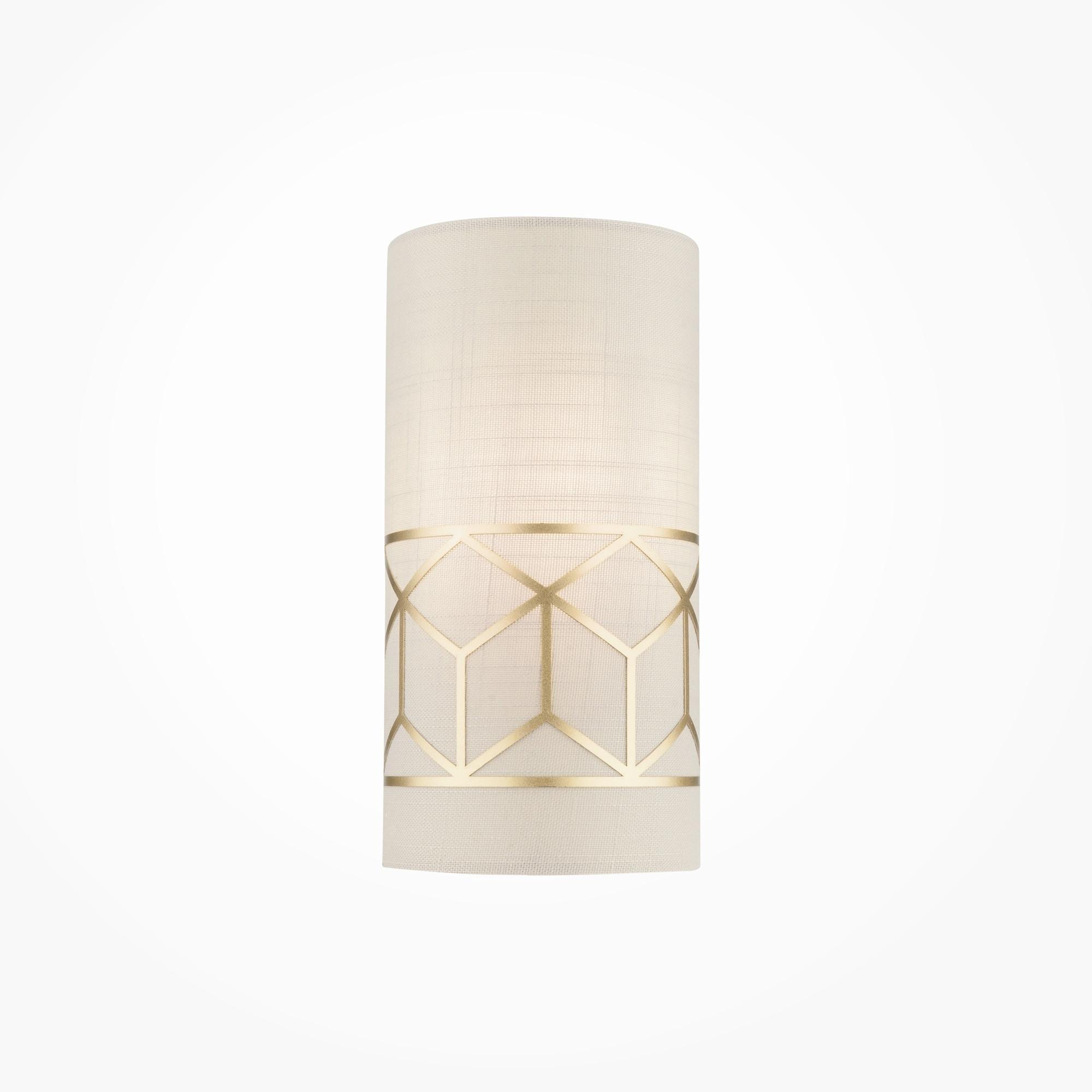 Wandleuchte Messina Goldfarben max. 40 Watt - Goldfarben, Trend, Kunststoff/Textil (23,9/10,1/10,1cm) - MAYTONI