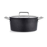 GARNEK 156-115-24-000/0 FISSLER - czarny, Basics, metal/szkło (24cm) - Fissler
