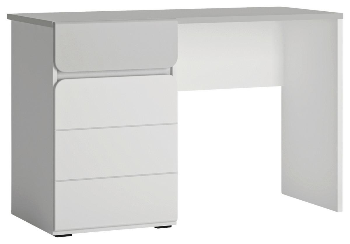 Radni Stol Flexi - siva visoki sjaj/bijela, Moderno, drvni materijal (118/77/54cm) - Premium Living