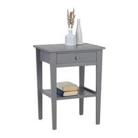Nachttisch aus Paulownia in Grau - Grau, Holz (46/60/35cm) - Mömax