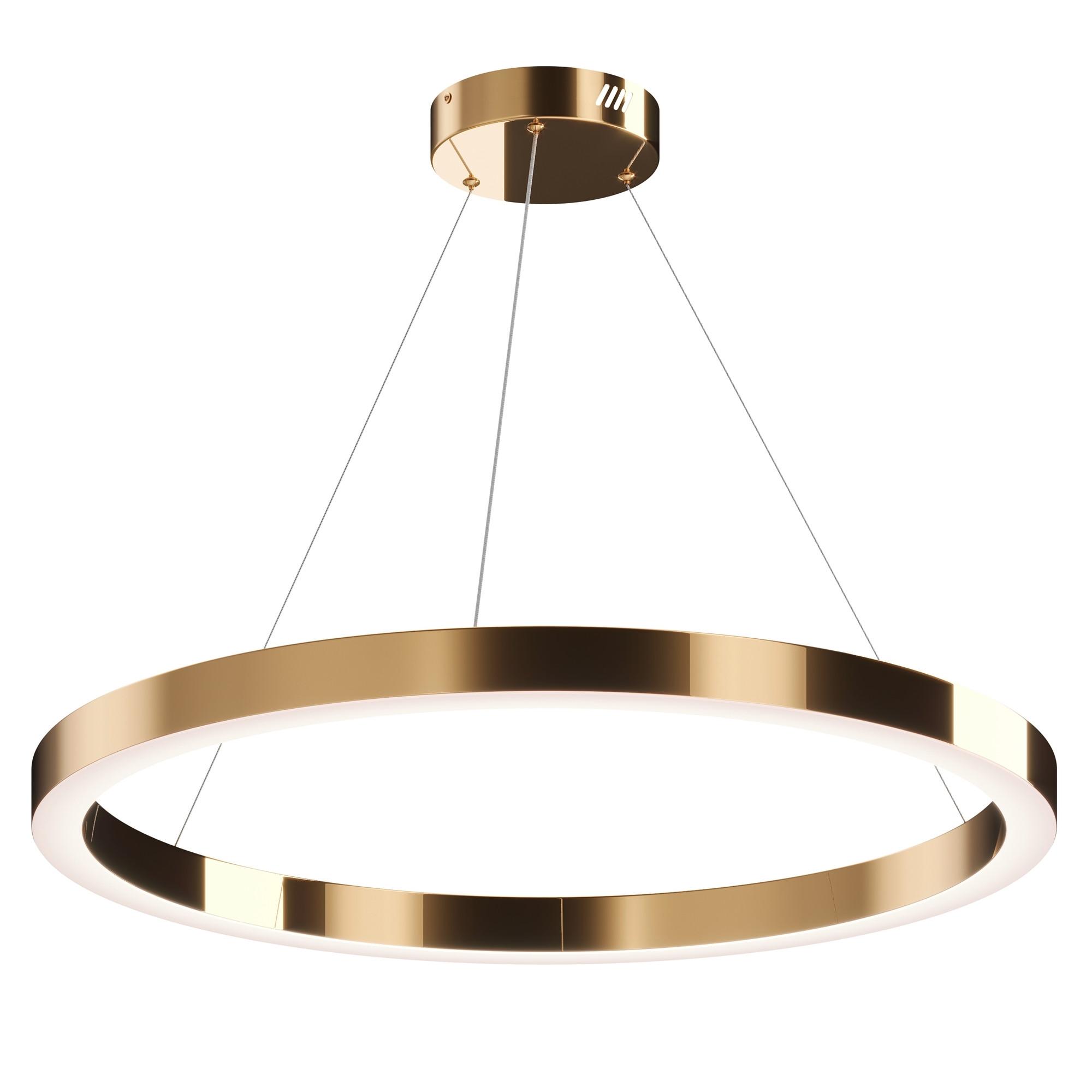 Pendelleuchte Saturno Messingfarben max. 60 Watt - Messingfarben, Trend, Metall (80/5cm) - MAYTONI