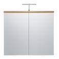 Omara Z Ogledalom Malibu - bela/hrast, Moderno, steklo/leseni material (80/70/16cm) - Mömax modern living Omara Z Ogledalom Malibu - bela/hrast, Moderno, steklo/leseni material (80/70/16cm) - Mömax modern living