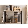 FÖRVARINGSBURKAR SET GIZEM - svart/transparent, Modern, plast (23/23/33cm) - Mömax