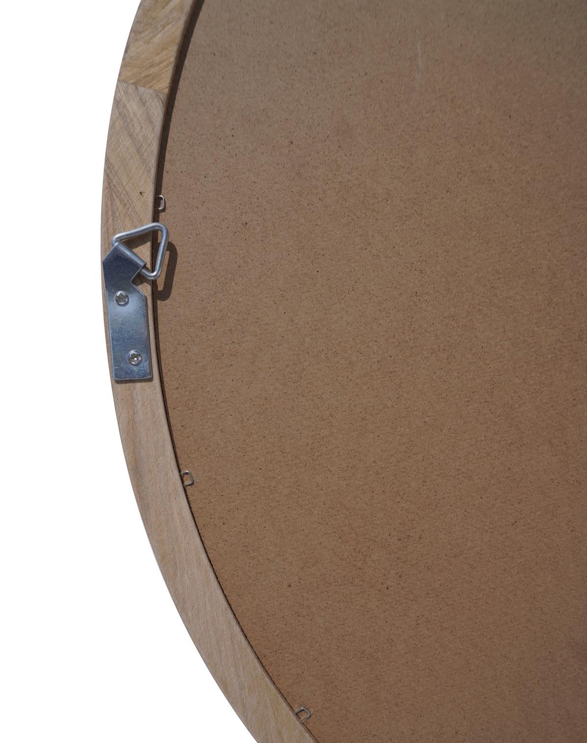 Ogledalo Suri - prirodne boje, Moderno, staklo/drvo (65/65/3cm) - Modern Living