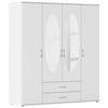 Ormar Za Odjeću Paul - bijela/boje aluminija, Konvencionalno, drvni materijal/plastika (168/188/52cm) - Modern Living