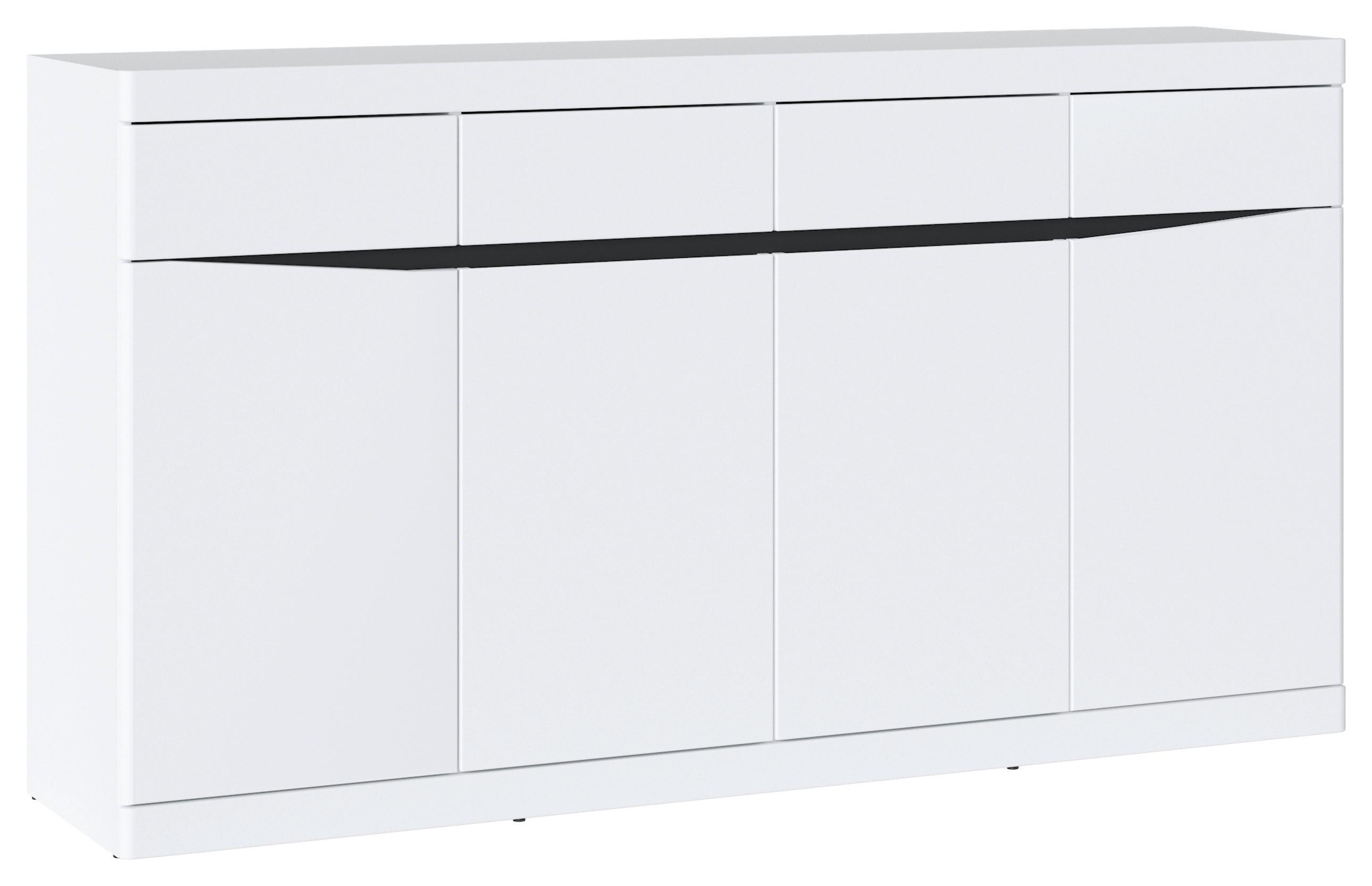 Comodă TURINO NEO - alb/grafit, Trend, material pe bază de lemn (168/92,1/39,9cm) - Modern Living